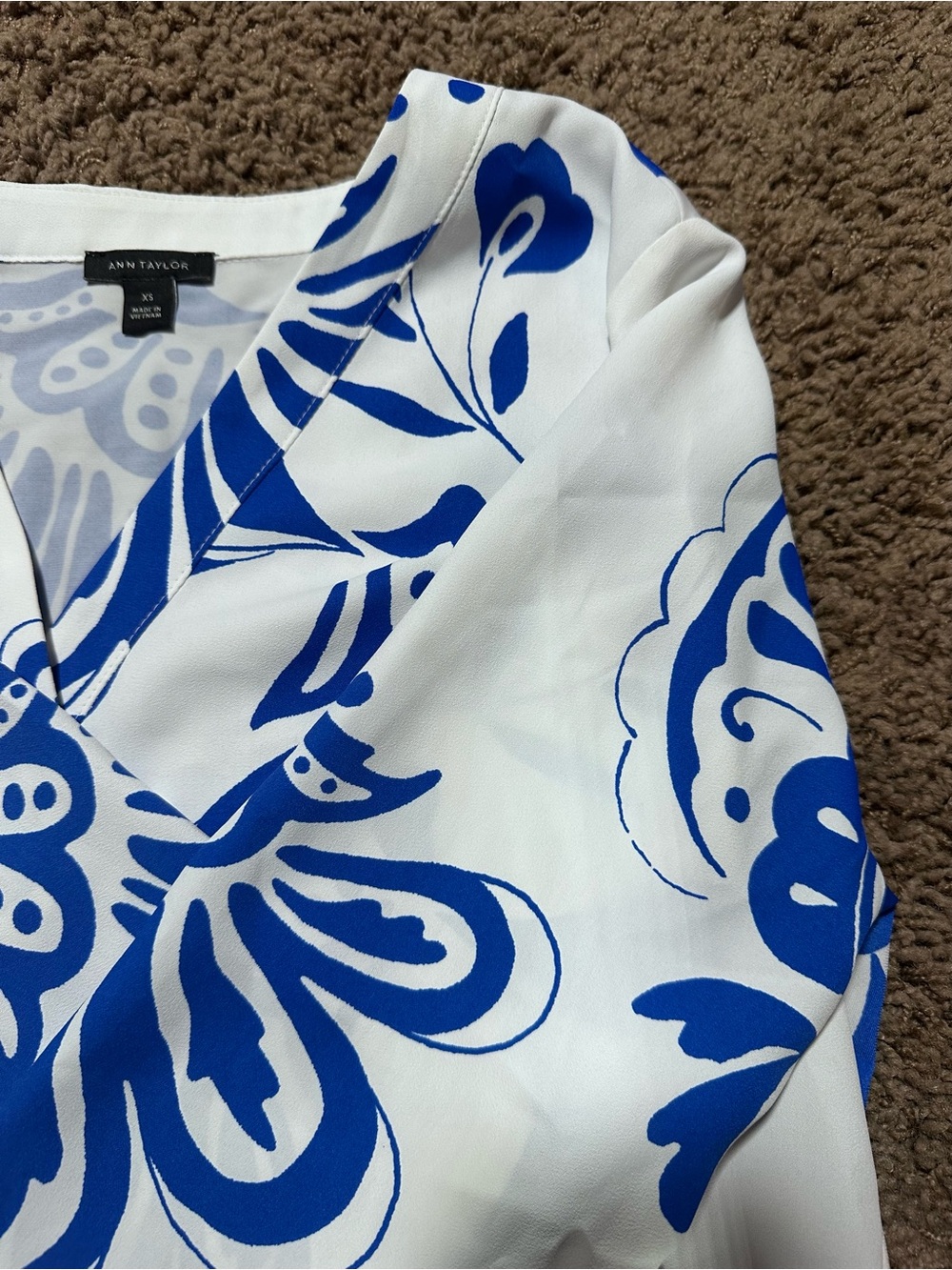 Ann Taylor Loft mixed media long sleeve xs - Picture 3 of 8